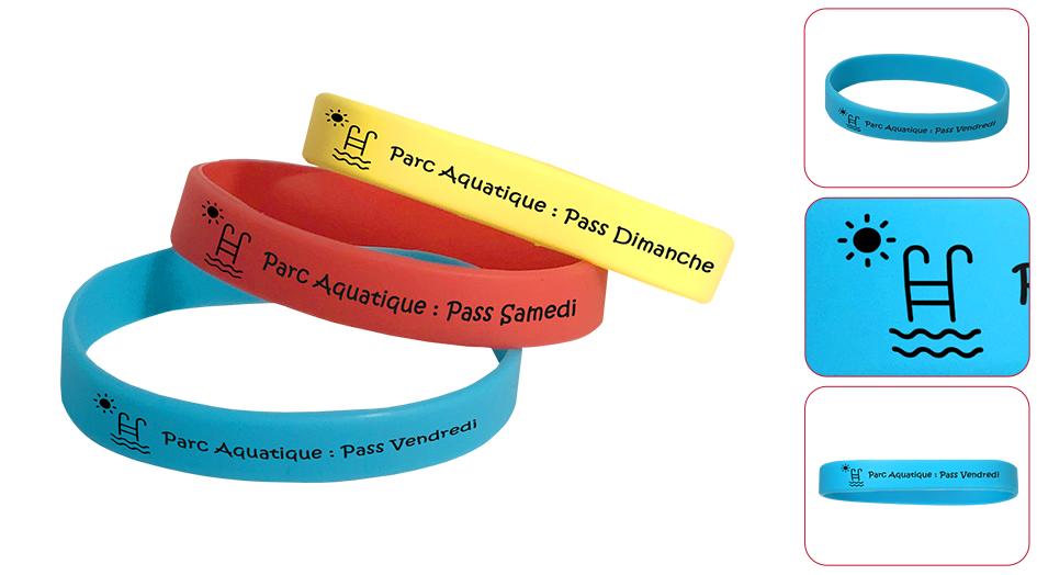 Custom Water Park silicone wristbands